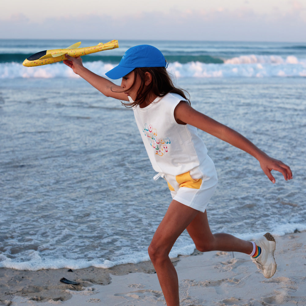 Logo Cap in Blue (Kids) by Le Petit Society