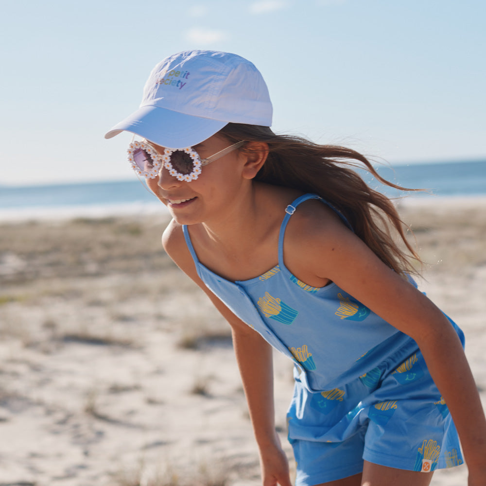 Logo Cap in White (Kids) by Le Petit Society — image 2