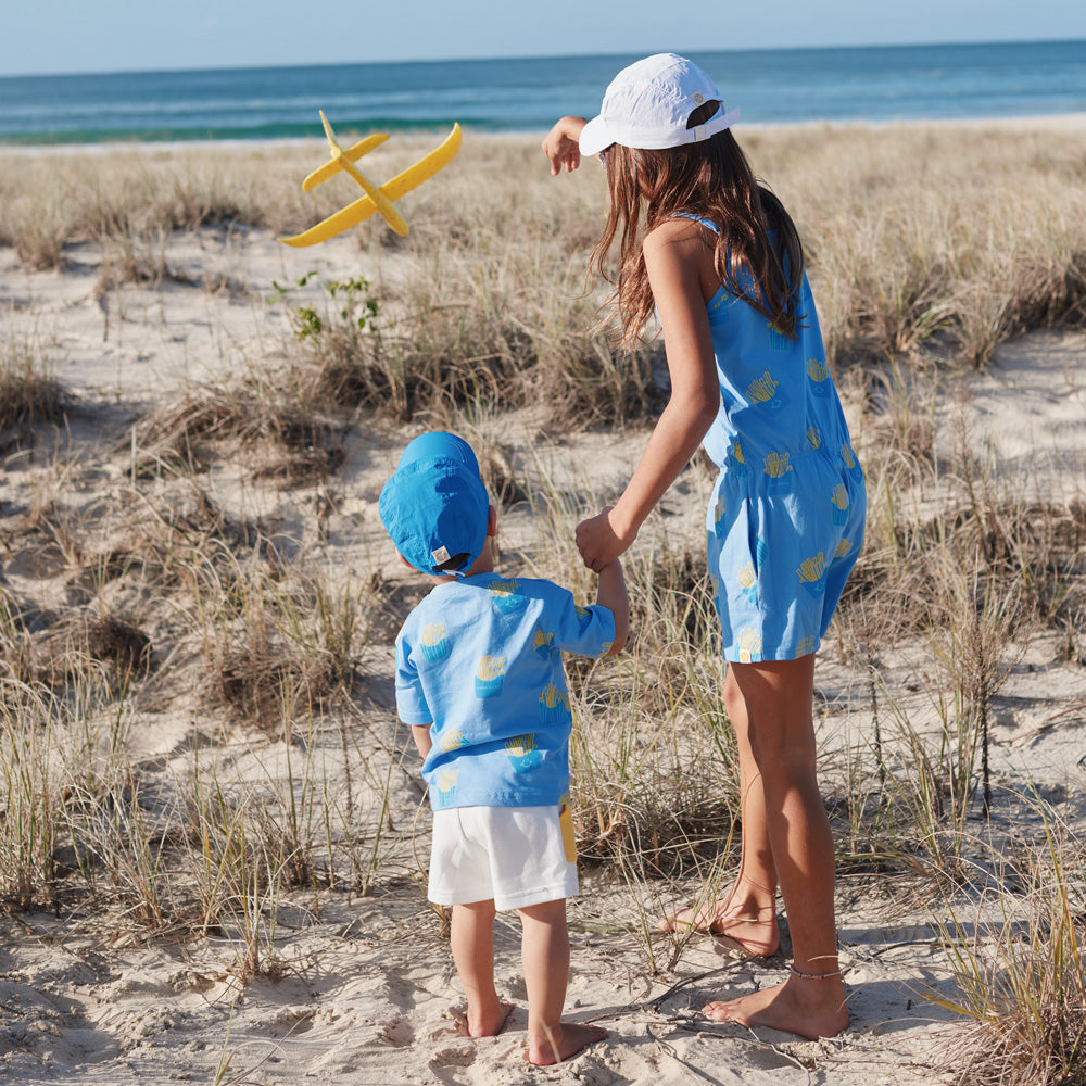 Logo Cap in White (Kids) by Le Petit Society — image 5