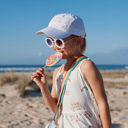 Logo Cap in White (Kids) by Le Petit Society — image 4