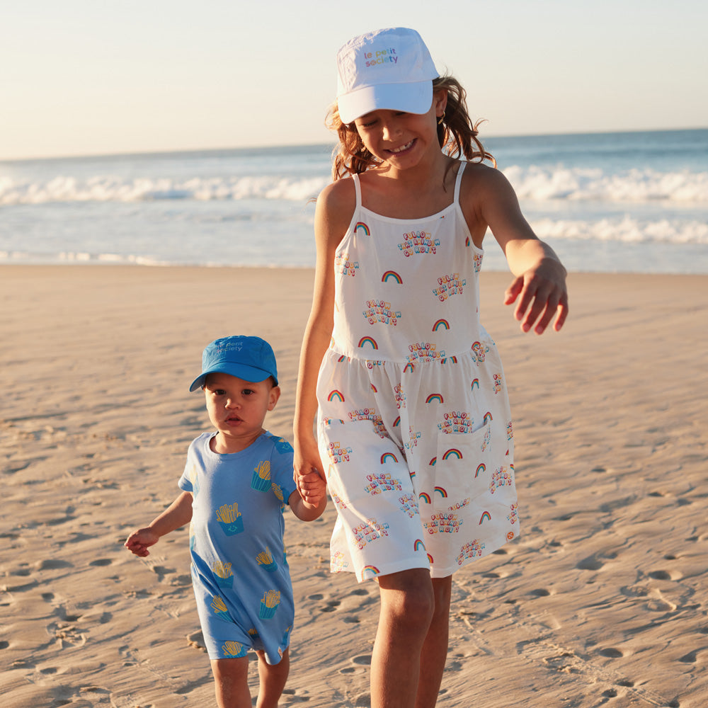 Logo Cap in White (Kids) by Le Petit Society — image 6