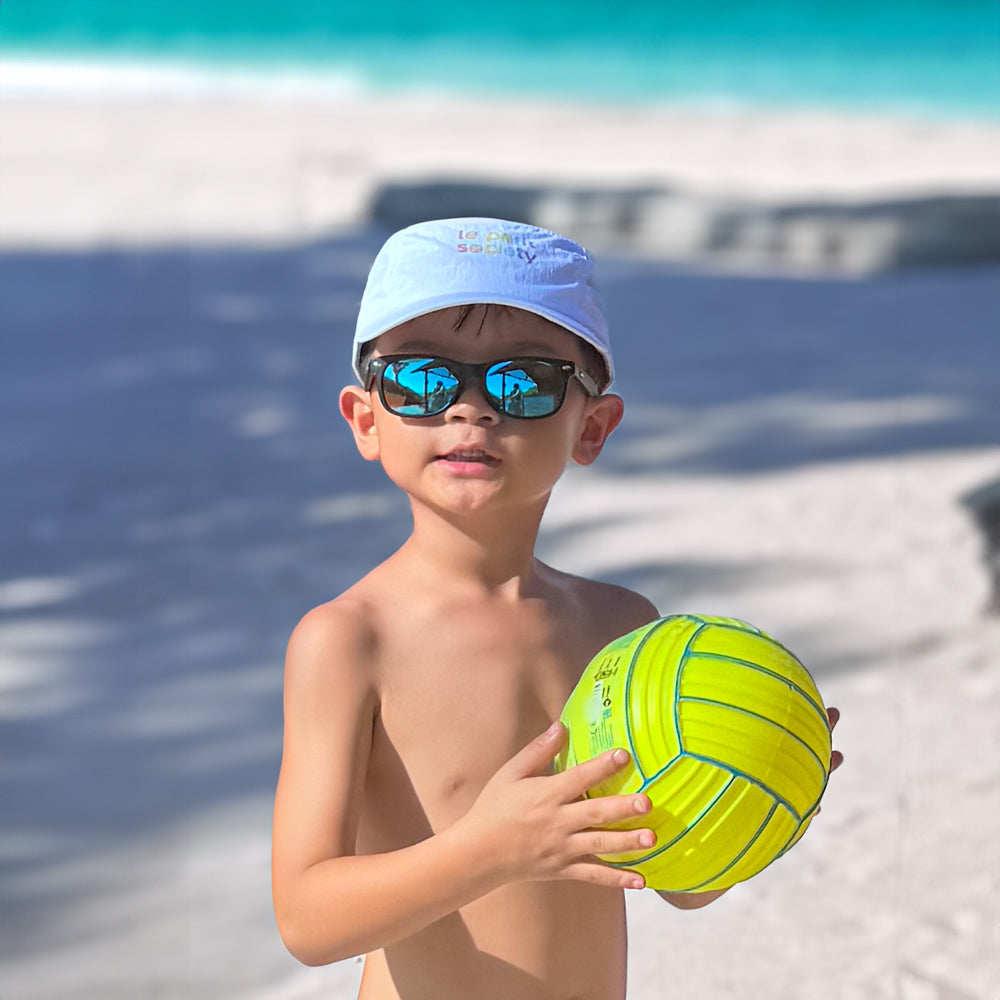 Logo Cap in White (Kids) by Le Petit Society — image 7