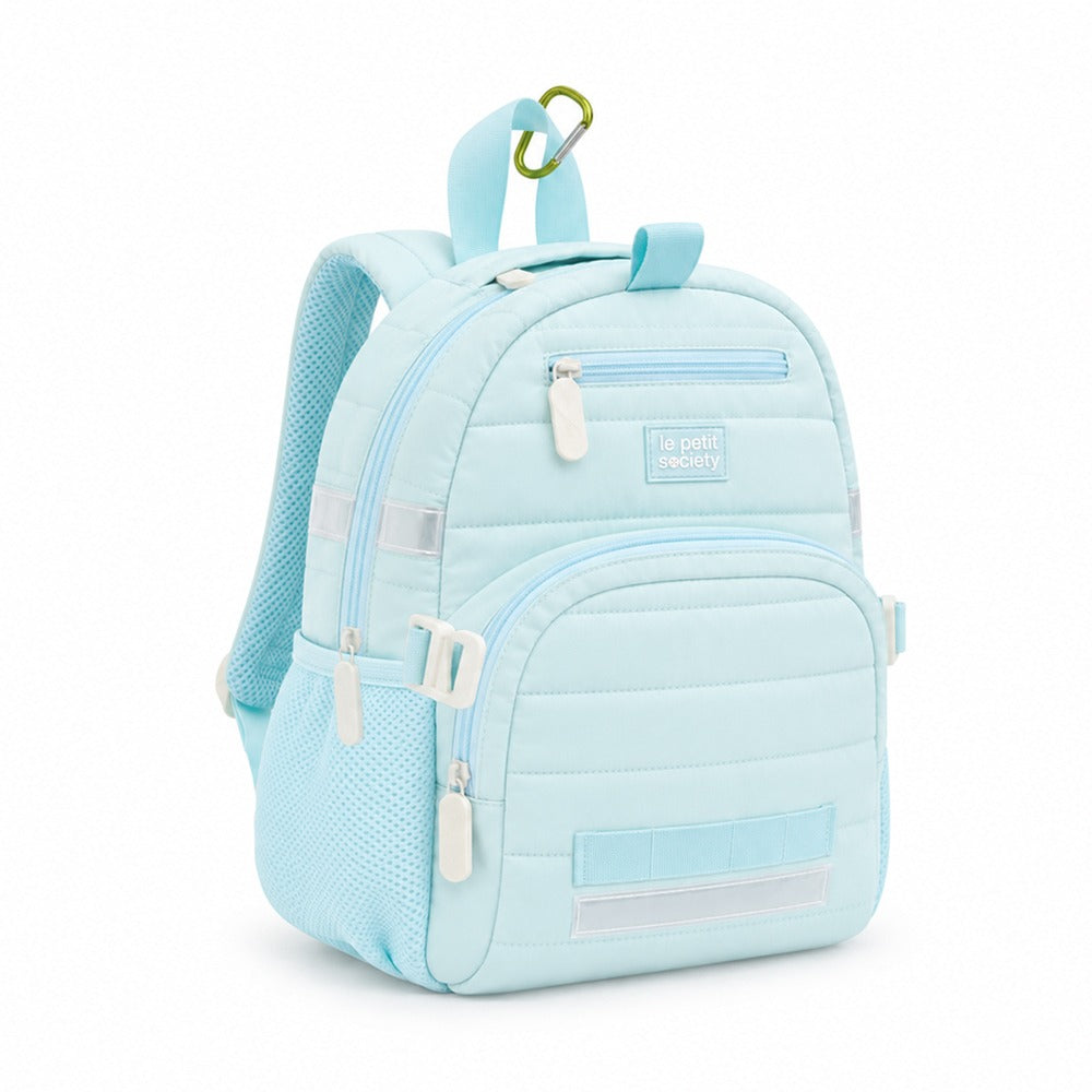 Mini Backpack - Ice Blue Puffer by Le Petit Society — image 3