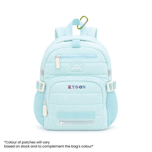 Essential School Bundle - Ice Blue Puffer Mini Backpack, Bottle Bag & Wallet (5Y & above)