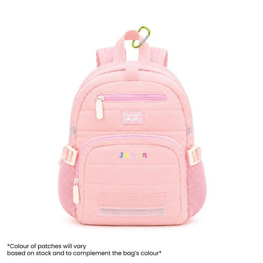 Essential School Bundle - Marshmallow Pink Puffer Mini Backpack, Bottle Bag & Wallet (5Y & above)