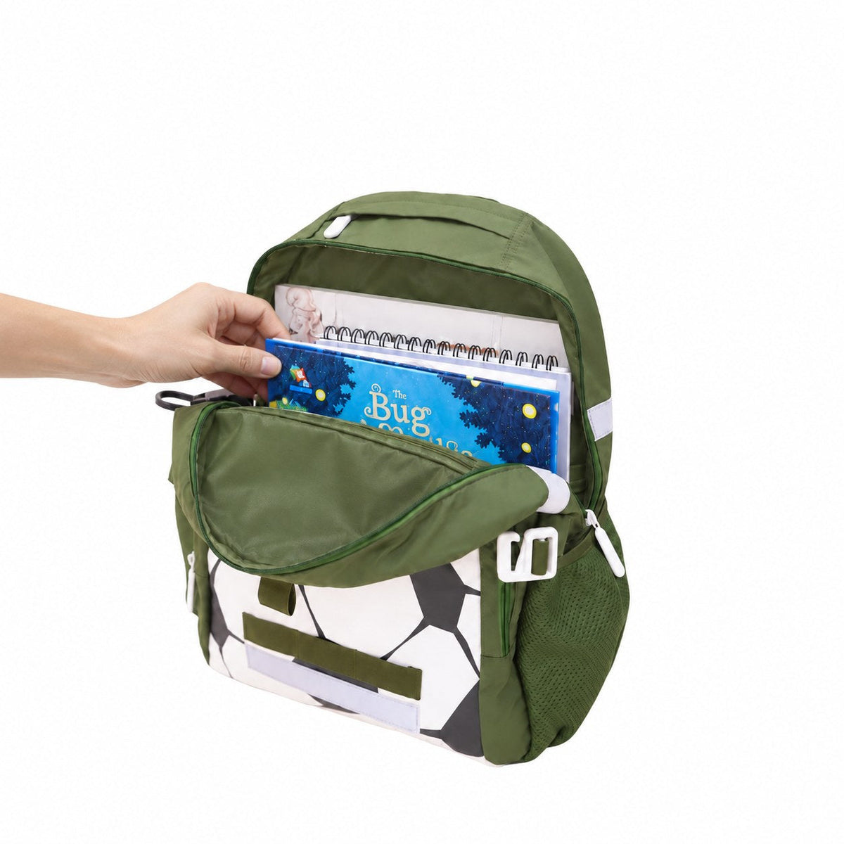 Essential School Bundle - Football Single Pocket Backpack, Bottle Bag & Wallet (7-10Y)