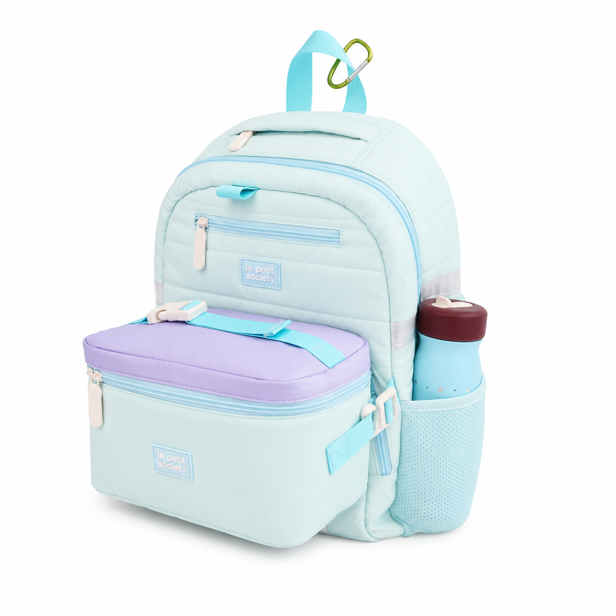 Essential School Bundle in Ice Blue Puffer by Le Petit Society — image 2