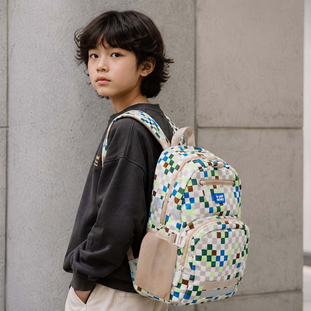 Single Pocket Backpack in Arcade Sand by Le Petit Society — image 3