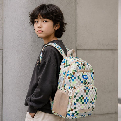 Single Pocket Backpack in Arcade Sand by Le Petit Society — image 3