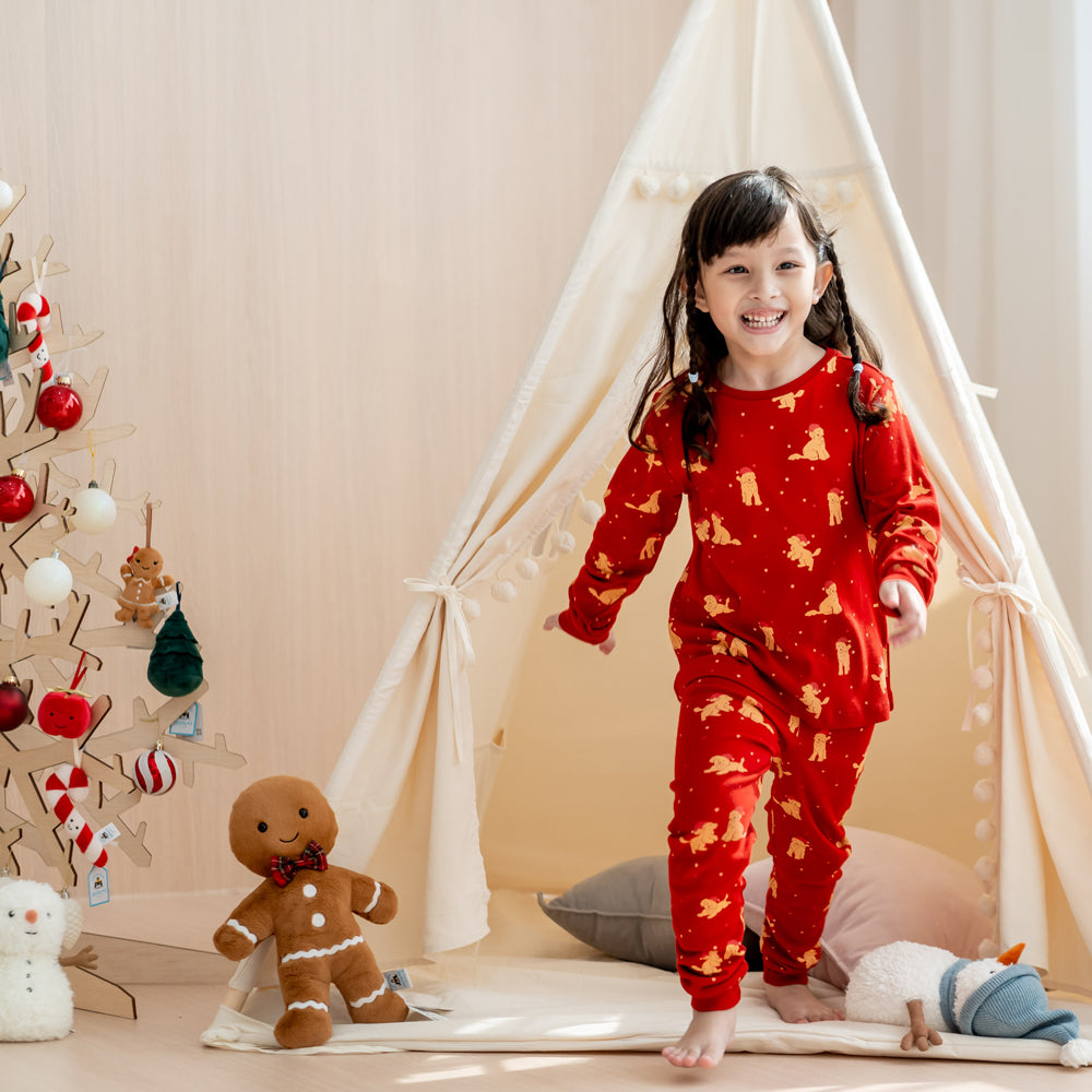 Canvas Teepee Tent with Pom Poms by Le Petit Society — image 4