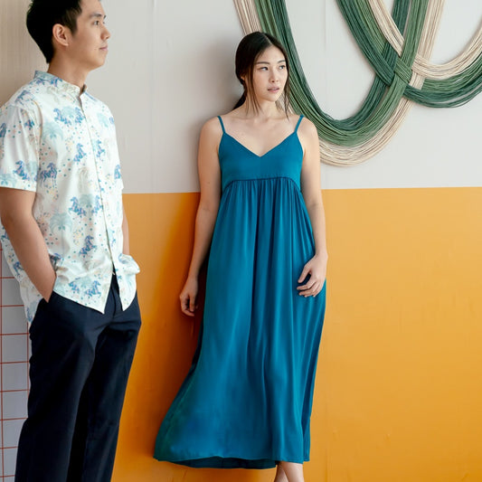 Zodiac Series - Ladies Dress in Teal by Le Petit Society