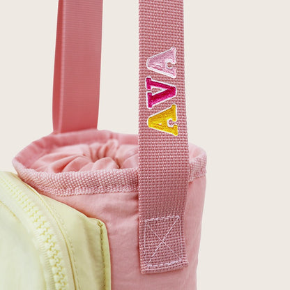Water Bottle Sling Bag- Peach/Yellow by Le Petit Society — image 5