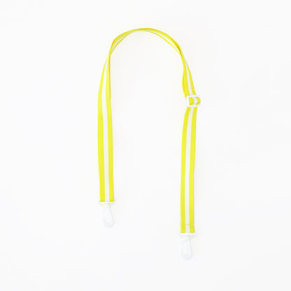 Adjustable Bag Strap in Yellow Stripes (Personalisable) by Le Petit Society
