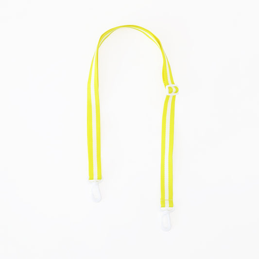 Adjustable Bag Strap in Yellow Stripes (Personalisable) by Le Petit Society