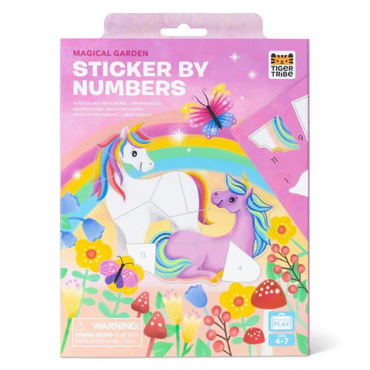 Sticker by Numbers in Magical Garden by Tiger Tribe