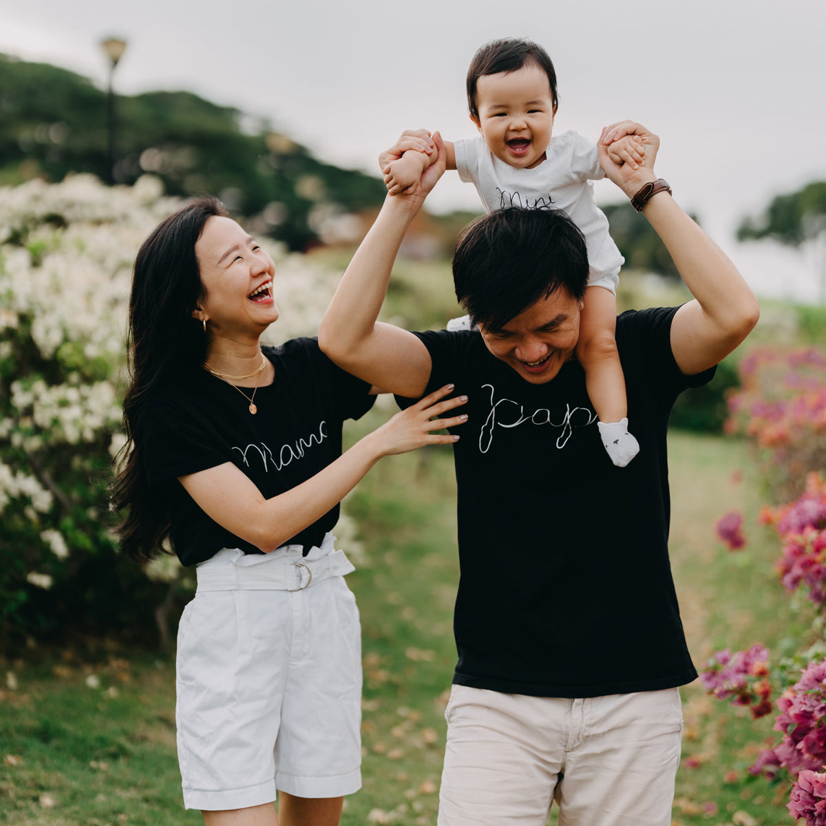 Family Tees - Mama Tee in Black by Le Petit Society