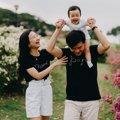 Family Tees - Mama Tee in Black by Le Petit Society
