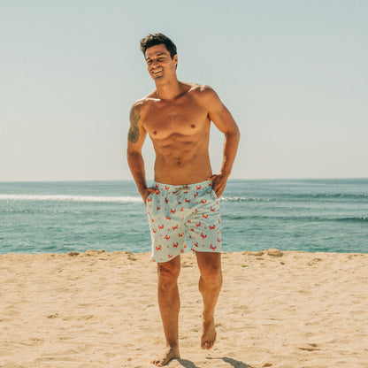 Swim Shorts in Crab Print (Adult) by Le Petit Society — image 5
