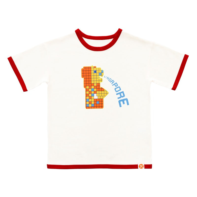 A Singapore Series - Merlion Kids Tee in Yellow by Le Petit Society — image 9