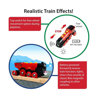 Mighty Red Action Locomotive by BRIO — image 4
