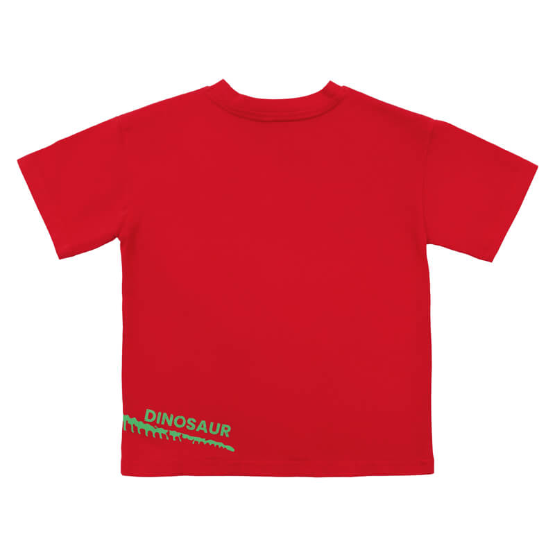 A Singapore Series - Milo Dinosaur Kids Tee in Red by Le Petit Society — image 4