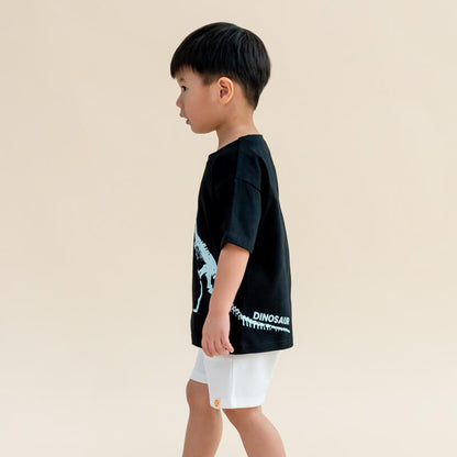 A Singapore Series - Milo Dinosaur Kids Tee in Black by Le Petit Society — image 3