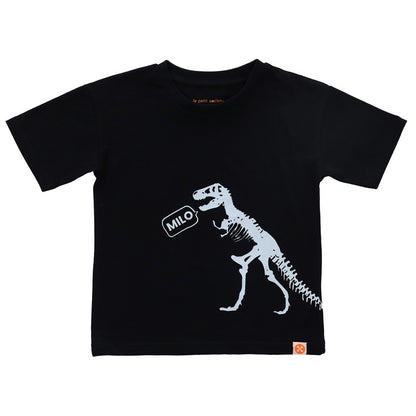 A Singapore Series - Milo Dinosaur Kids Tee in Black by Le Petit Society — image 4