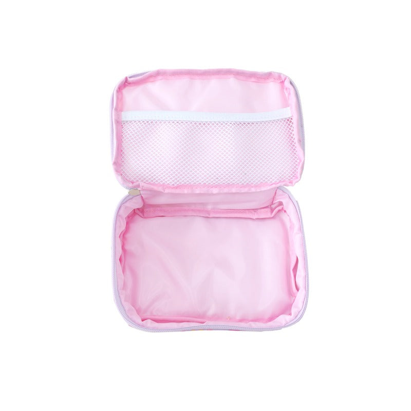 An inner view of the mini explorer pouch and pencil case.