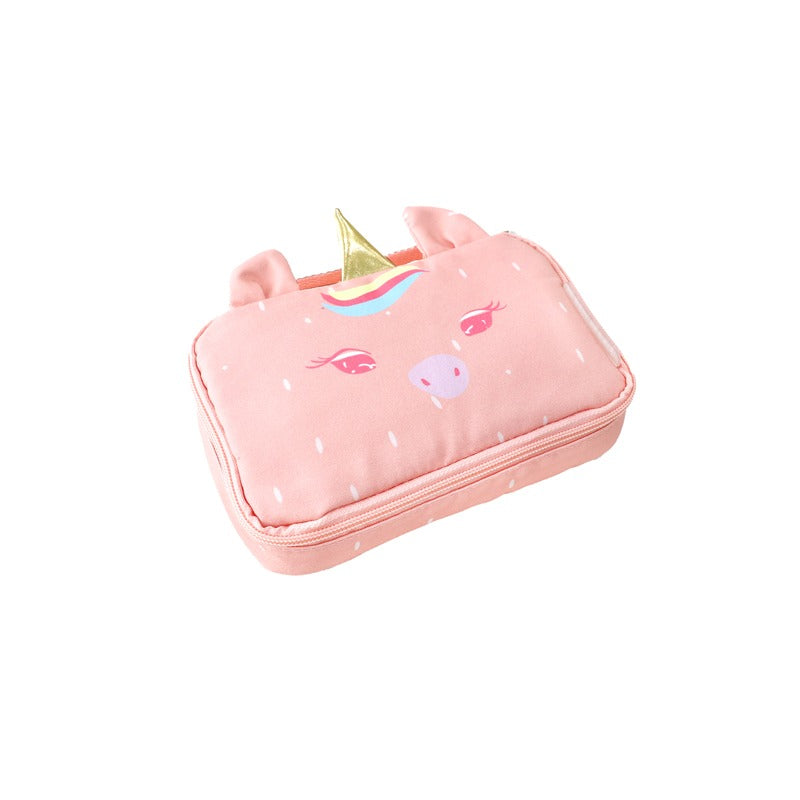 The Explorer pencil case in unicorn print.