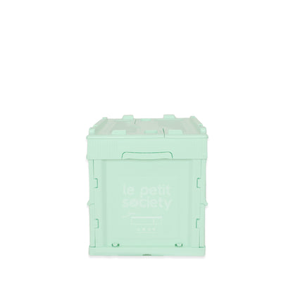 Collapsible Storage Crate (Small) in Mint Green by Le Petit Society