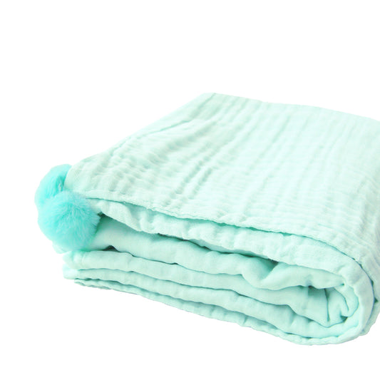 Keepsake Kids/Adult Single Blanket in Mint (Personalisable) by Le Petit Society