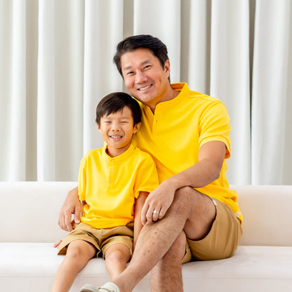 Polo Series - Boys Polo Shirt in Yellow by Le Petit Society — image 5