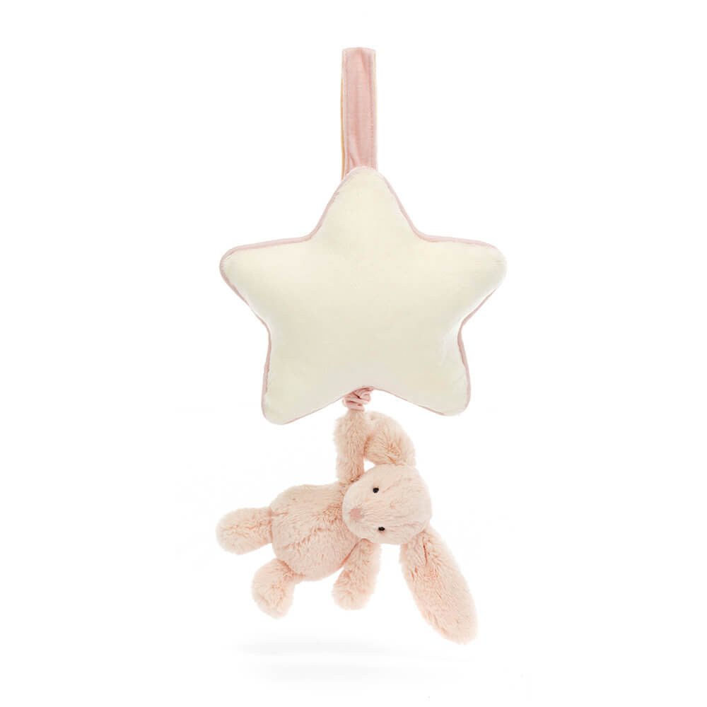 Bashful Blush Bunny Musical Pull by Jellycat