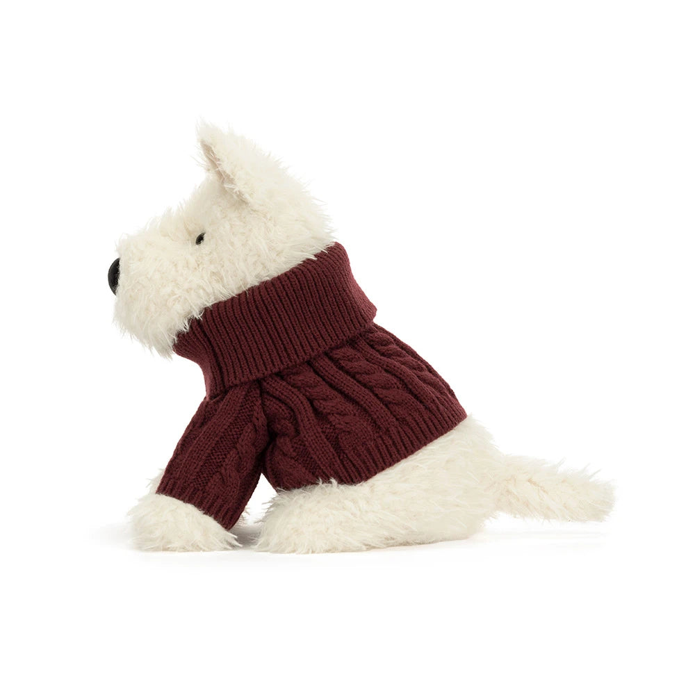 Munro Scottie Dog 'Winter Jumper' by Jellycat — image 3