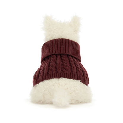 Munro Scottie Dog 'Winter Jumper' by Jellycat — image 4