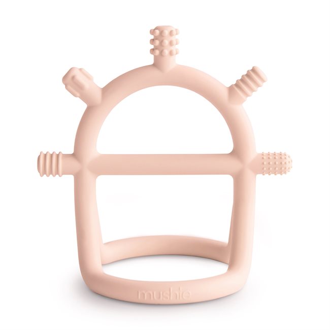No in Drop Teether - Sensory/Blush by Mushie