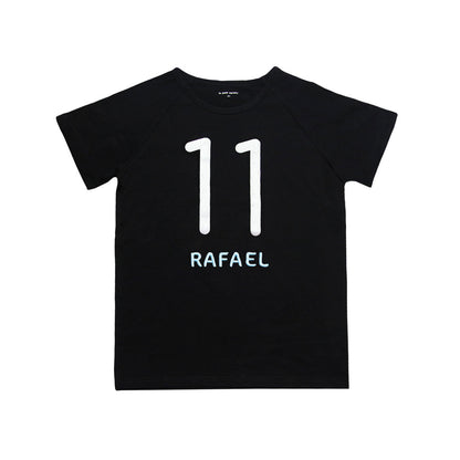Number 11 Tee in Black/Silver by Le Petit Society — image 3