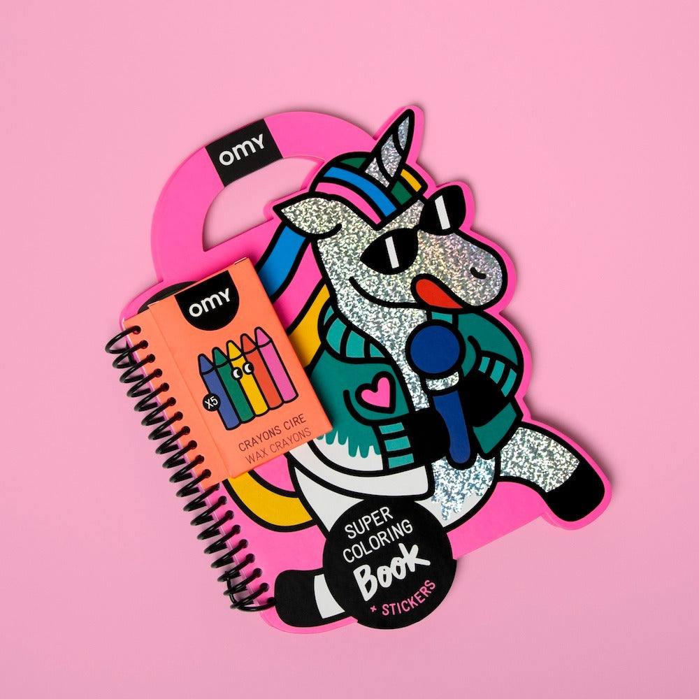 Super Colouring & Stickers Book - Lily by OMY