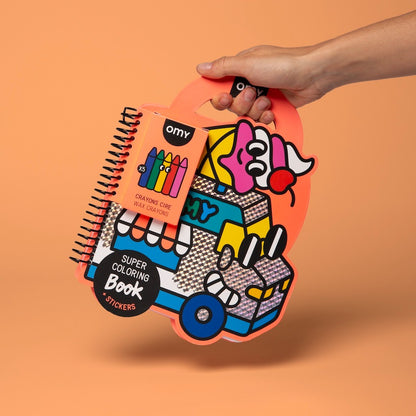 Super Colouring & Stickers Book - Yummy by OMY — image 2