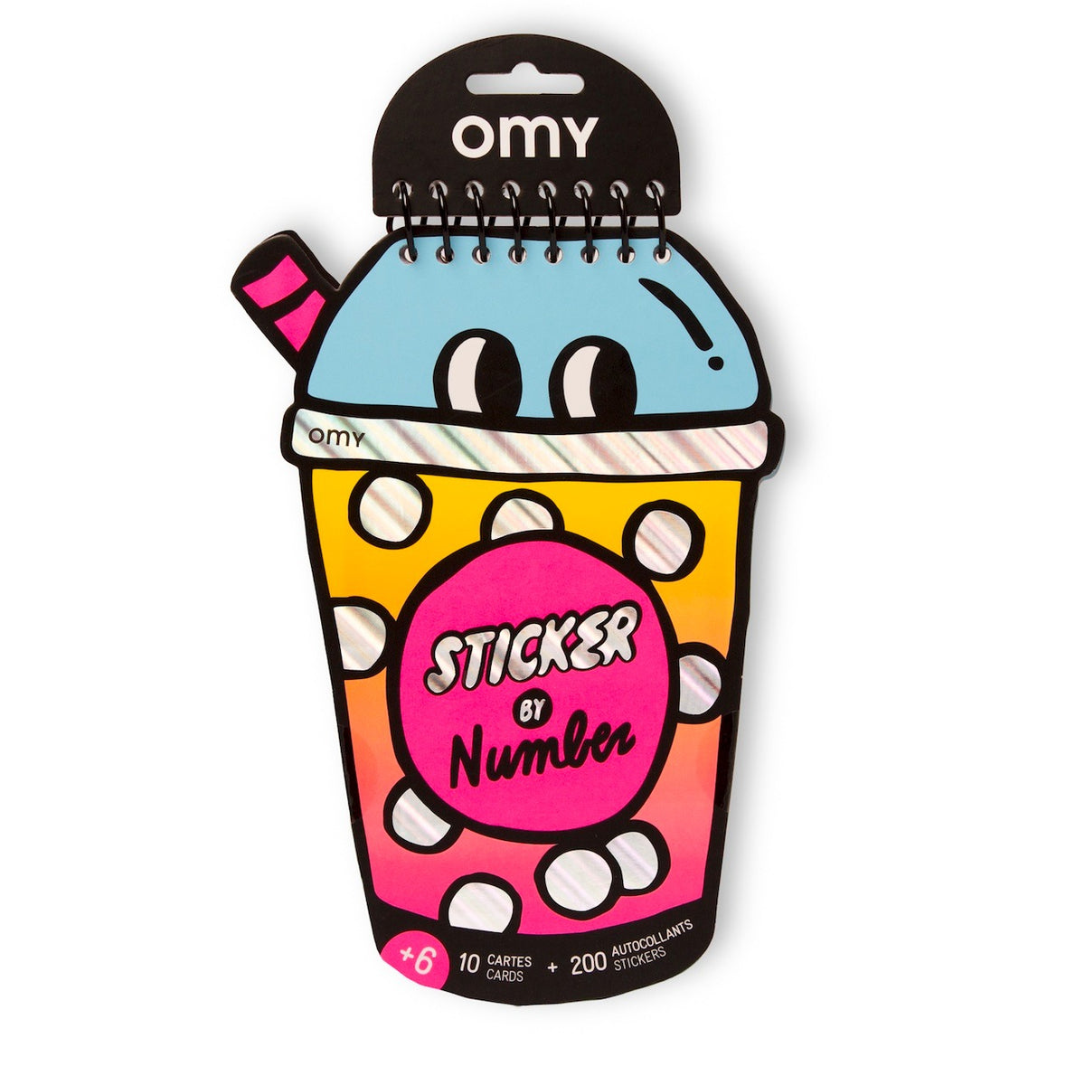 Sticker By Number Notebook - Bubble Tea by OMY
