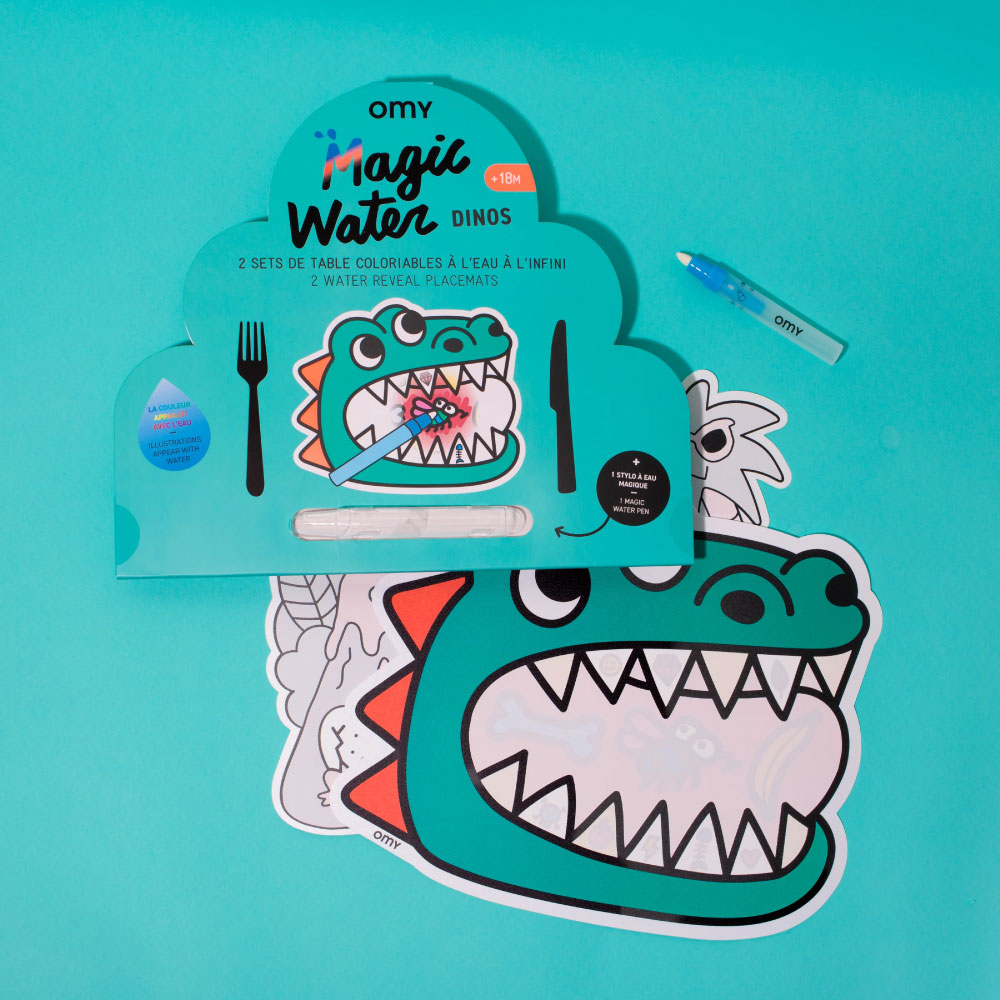 Magic Water Placemats - Dino by OMY