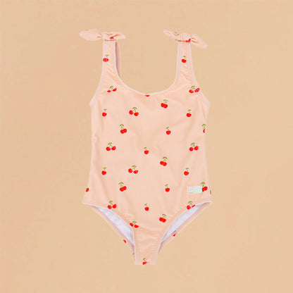One Piece Swimsuit in Cherry Print by Le Petit Society — image 6