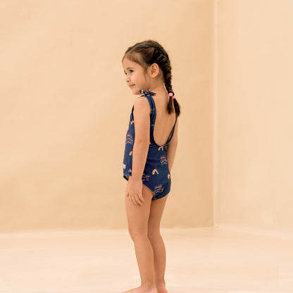 One Piece Swimsuit in Rainbow Print by Le Petit Society — image 4