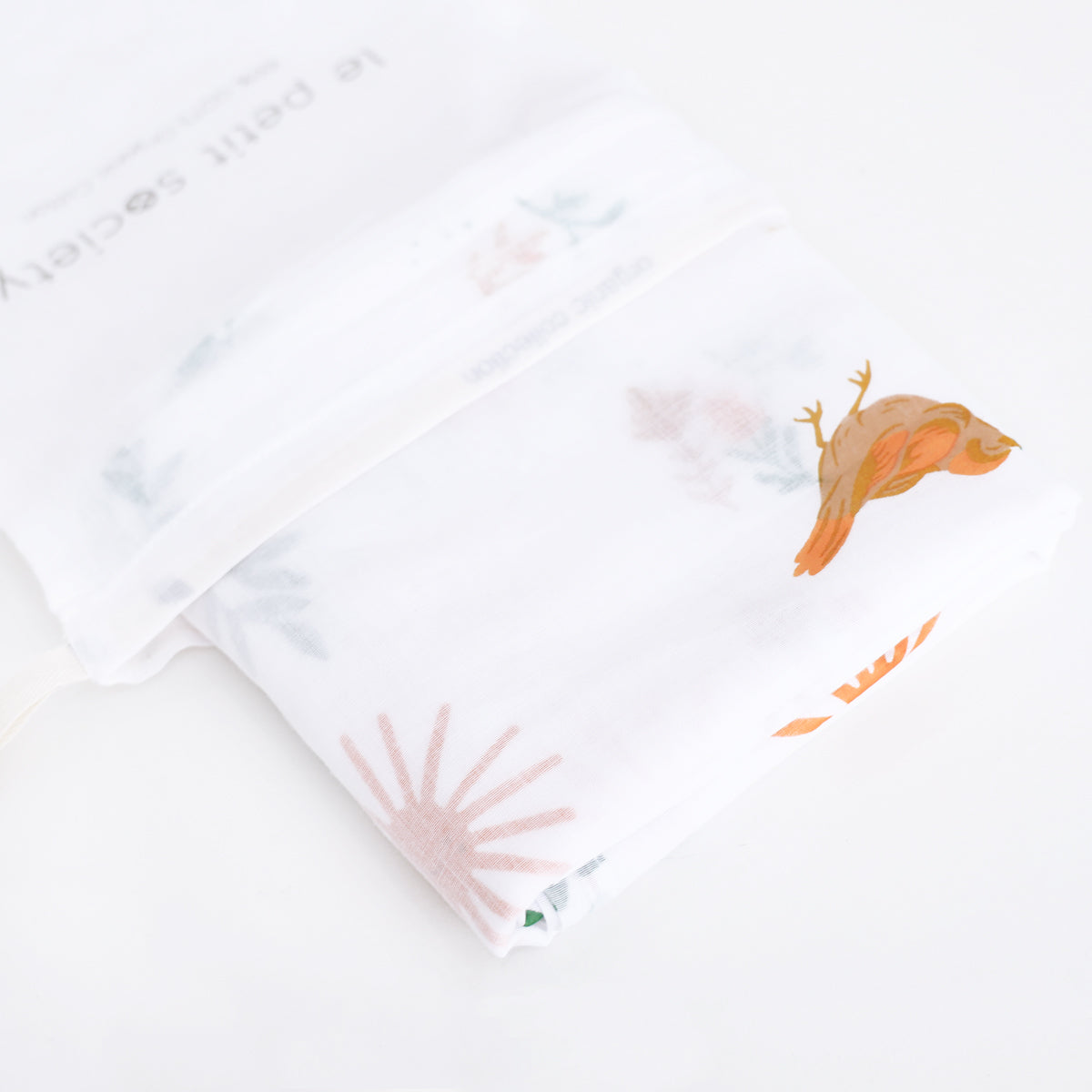 Baby Organic Swaddle in Springtime by Le Petit Society — image 5