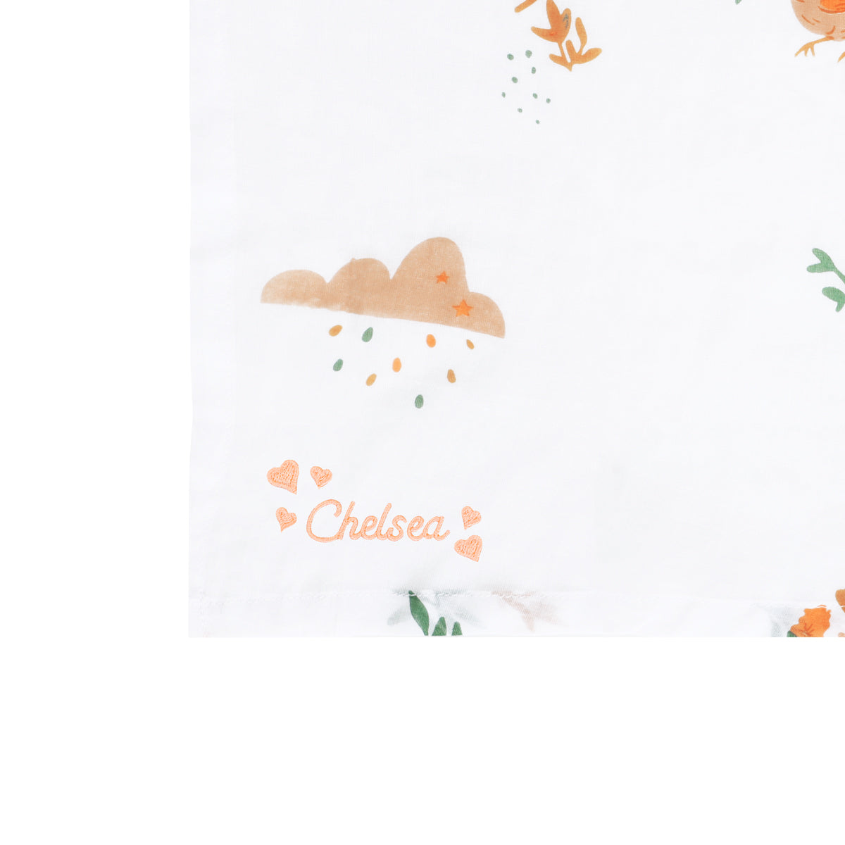 Baby Organic Swaddle in Springtime by Le Petit Society — image 2