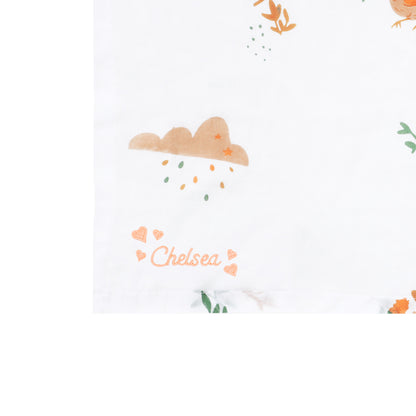 Baby Organic Swaddle in Springtime by Le Petit Society — image 2