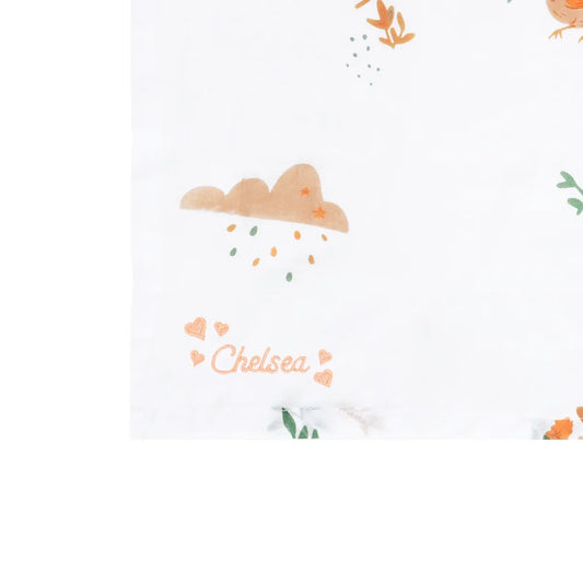 Baby Organic Swaddle in Springtime by Le Petit Society — image 2