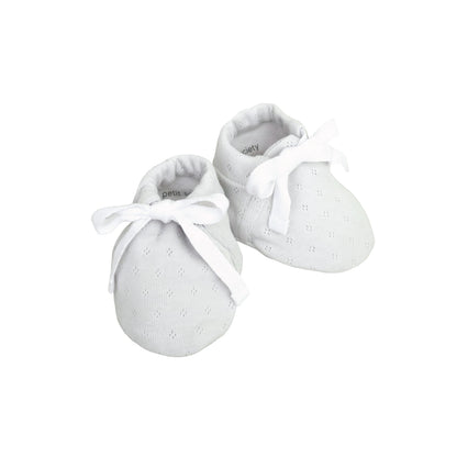 Organic Baby Booties in Grey by Le Petit Society — image 5