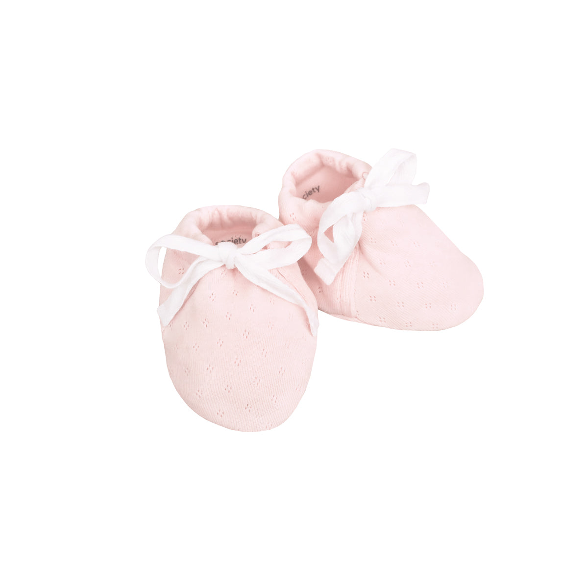 Organic Baby Booties in Pink by Le Petit Society — image 8