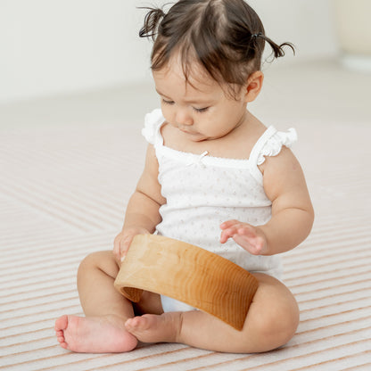 Organic Baby Ruffle Strap Romper in White by Le Petit Society — image 2
